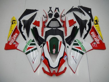 Carénage Moto Aprilia RSV4 09-15 - Blanc Rouge Alitalia