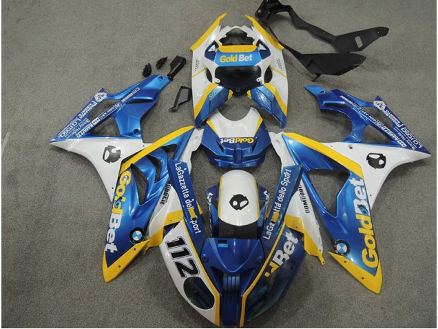 Carénage Moto BMW S1000RR 09-14 - Blanc Bleu GoldBet 112
