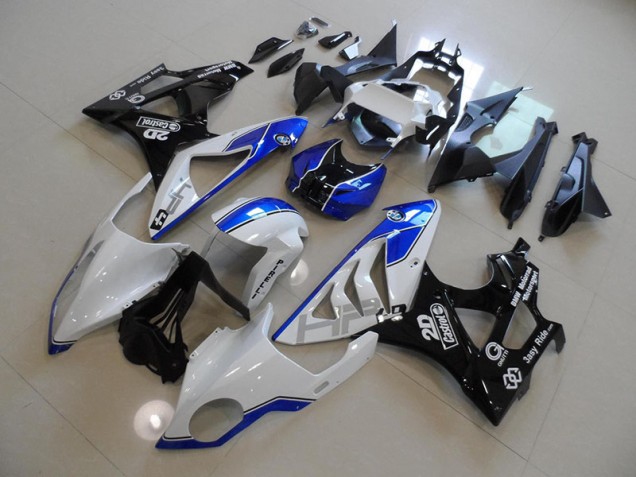 Carénage Moto BMW S1000RR 09-14 - Blanc Bleu Carénage Moto BMW S1000RR 09-14 - Blanc Bleu
