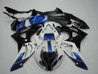 Carénage Moto BMW S1000RR 09-14 - Noir Blanc Bleu