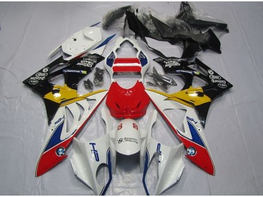 Carénage Moto BMW S1000RR 09-14 - Rouge Blanc Jaune