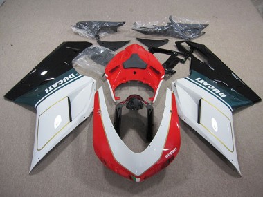 Carénage Moto Ducati 1098 848 07-14 - Blanc Rouge