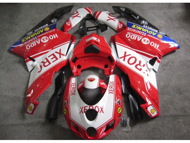 Carénage Moto Ducati 749 05-06 - Rouge Blanc Xerox Carénage Moto Ducati 749 05-06 - Rouge Blanc Xerox