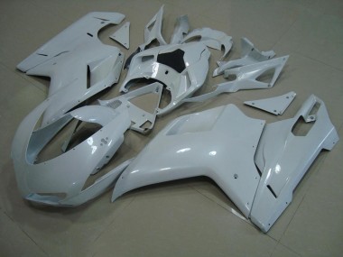 Carénage Moto Ducati 848 1098 1198 07-14 - Brillant Blanc