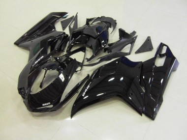 Carénage Moto Ducati 848 1098 1198 07-14 - Noir Brillant