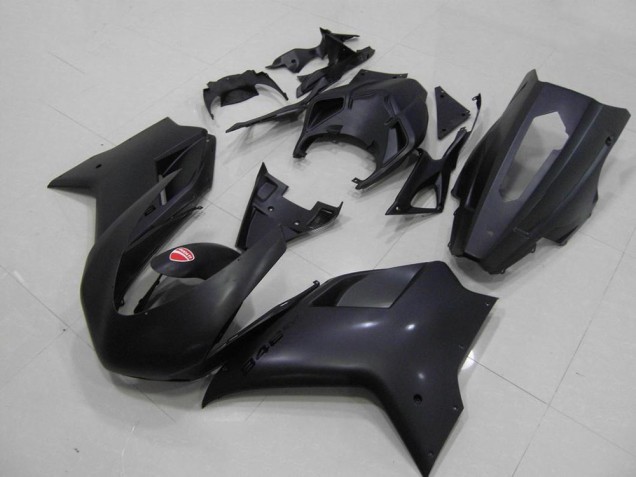 Carénage Moto Ducati 848 1098 1198 07-14 - Noir Mat Courses Verision Carénage Moto Ducati 848 1098 1198 07-14 - Noir Mat Courses Verision