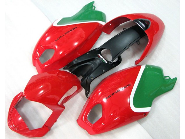 Carénage Moto Ducati Monster 696 08-12 - Rouge Vert Monster Carénage Moto Ducati Monster 696 08-12 - Rouge Vert Monster