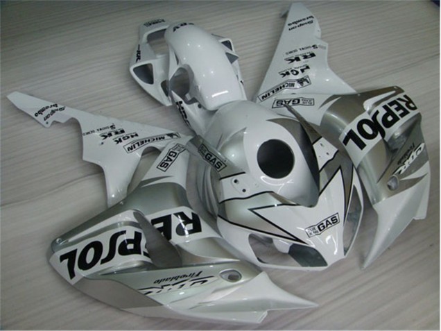 Carénage Moto Honda CBR 1000 RR 04-05 - Blanc Argent Noir Repsol