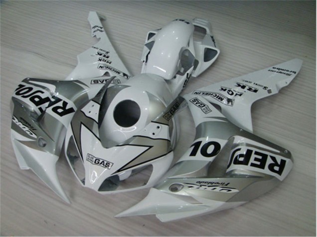 Carénage Moto Honda CBR 1000 RR 04-05 - Blanc Argent Noir Repsol