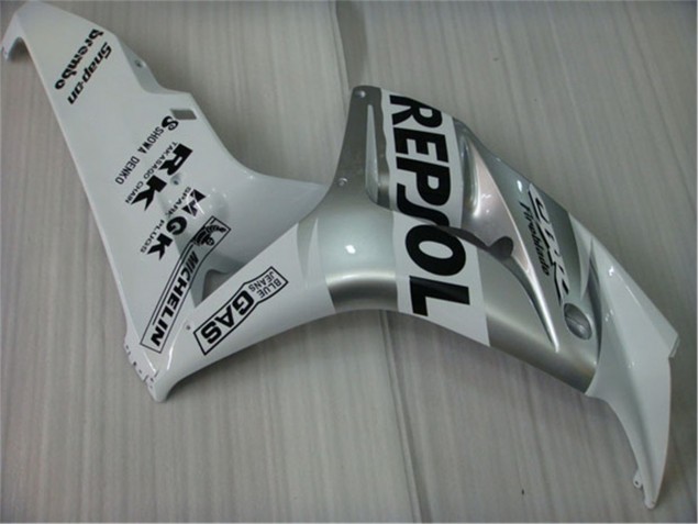 Carénage Moto Honda CBR 1000 RR 04-05 - Blanc Argent Noir Repsol