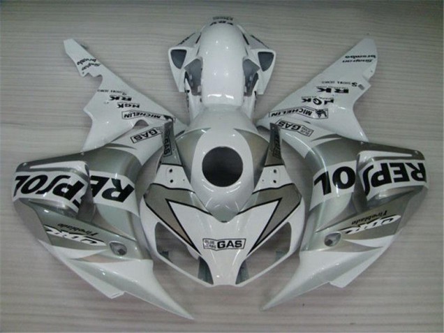 Carénage Moto Honda CBR 1000 RR 04-05 - Blanc Argent Noir Repsol