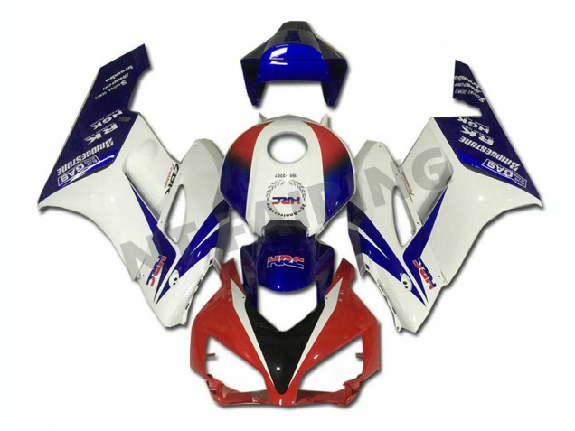 Carénage Moto Honda CBR 1000 RR 04-05 - Blanc Bleu Rouge