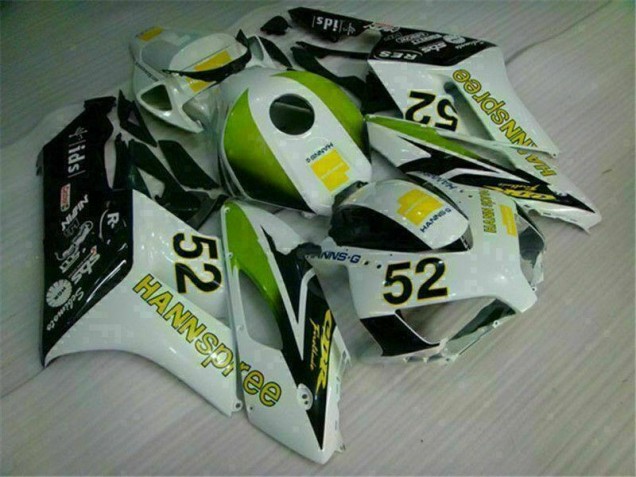 Carénage Moto Honda CBR 1000 RR 04-05 - Blanc Vert Hannspree 52 Carénage Moto Honda CBR 1000 RR 04-05 - Blanc Vert Hannspree 52