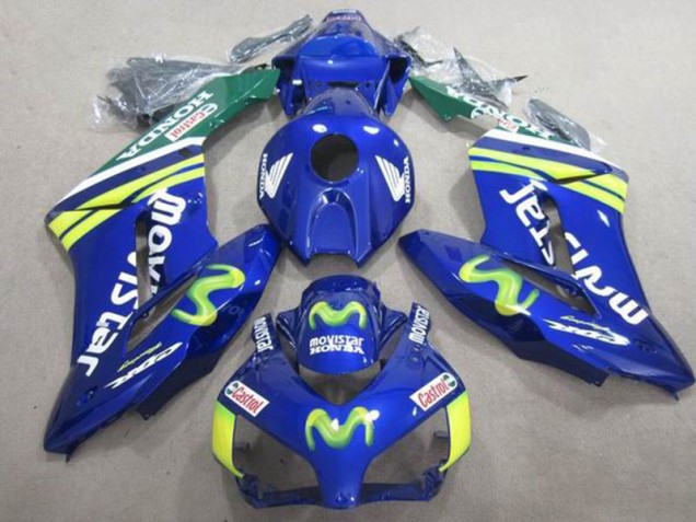 Carénage Moto Honda CBR 1000 RR 04-05 - Bleu Movistar Castrol Carénage Moto Honda CBR 1000 RR 04-05 - Bleu Movistar Castrol
