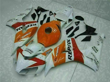Carénage Moto Honda CBR 1000 RR 04-05 - Orange Blanc Repsol