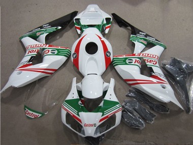Carénage Moto Honda CBR 1000 RR 06-07 - Blanc Vert Rouge Castrol