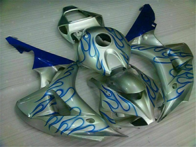 Carénage Moto Honda CBR 1000 RR 06-07 - Bleu Flamme Argent