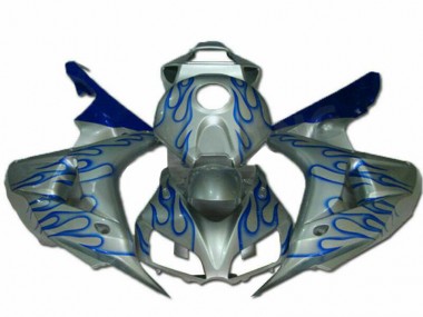 Carénage Moto Honda CBR 1000 RR 06-07 - Bleu Flamme Argent