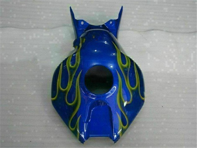 Carénage Moto Honda CBR 1000 RR 06-07 - Jaune Flamme Bleu Carénage Moto Honda CBR 1000 RR 06-07 - Jaune Flamme Bleu