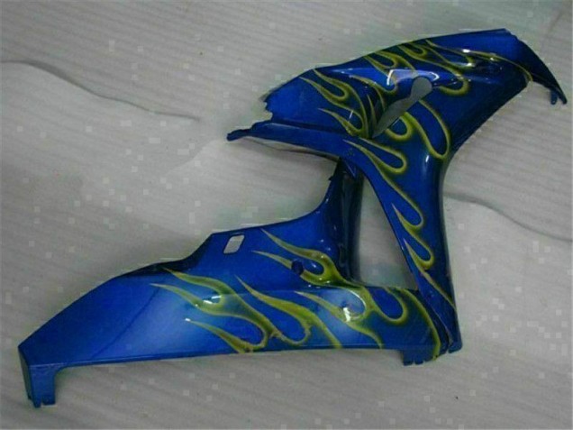Carénage Moto Honda CBR 1000 RR 06-07 - Jaune Flamme Bleu Carénage Moto Honda CBR 1000 RR 06-07 - Jaune Flamme Bleu