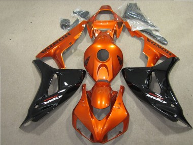 Carénage Moto Honda CBR 1000 RR 06-07 - Noir Orange Fireblade