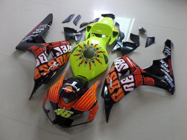 Carénage Moto Honda CBR 1000 RR 06-07 - Rossi Fluro Vert