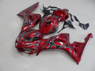 Carénage Moto Honda CBR 1000 RR 06-07 - Rouge Argent Flamme