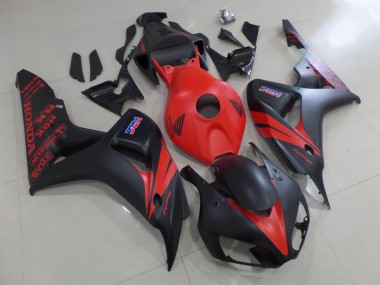 Carénage Moto Honda CBR 1000 RR 06-07 - Rouge et Noir Mat