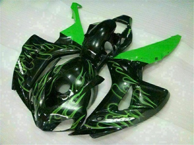 Carénage Moto Honda CBR 1000 RR 06-07 - Vert Flamme Noir Carénage Moto Honda CBR 1000 RR 06-07 - Vert Flamme Noir