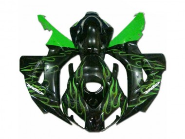 Carénage Moto Honda CBR 1000 RR 06-07 - Vert Flamme Noir
