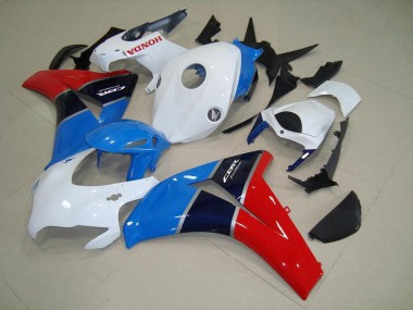 Carénage Moto Honda CBR 1000 RR 08-11 - Blanc Bleu Rouge