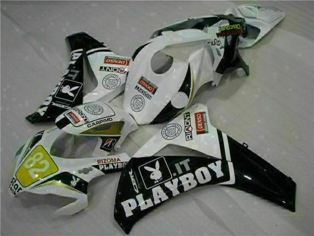Carénage Moto Honda CBR 1000 RR 08-11 - Blanc Noir Playboy Carénage Moto Honda CBR 1000 RR 08-11 - Blanc Noir Playboy