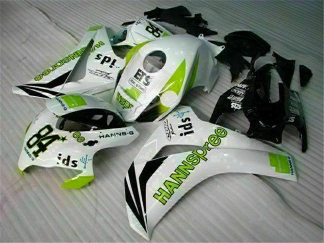 Carénage Moto Honda CBR 1000 RR 08-11 - Blanc Vert Hannspree 84 Carénage Moto Honda CBR 1000 RR 08-11 - Blanc Vert Hannspree 84