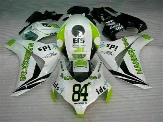 Carénage Moto Honda CBR 1000 RR 08-11 - Blanc Vert Hannspree 84 Carénage Moto Honda CBR 1000 RR 08-11 - Blanc Vert Hannspree 84