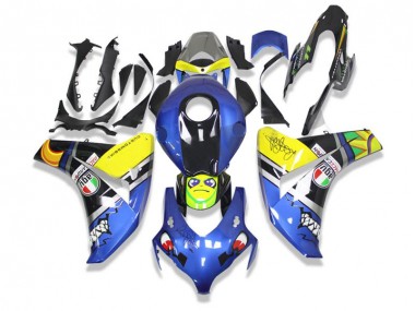 Carénage Moto Honda CBR 1000 RR 08-11 - Bleu Requin
