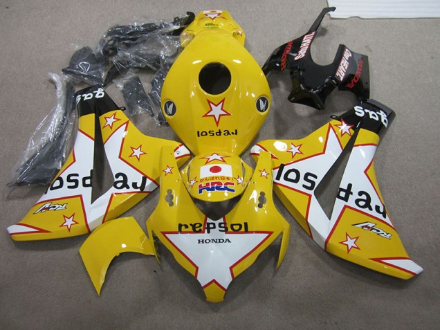 Carénage Moto Honda CBR 1000 RR 08-11 - Jaune Repsol HRC Carénage Moto Honda CBR 1000 RR 08-11 - Jaune Repsol HRC