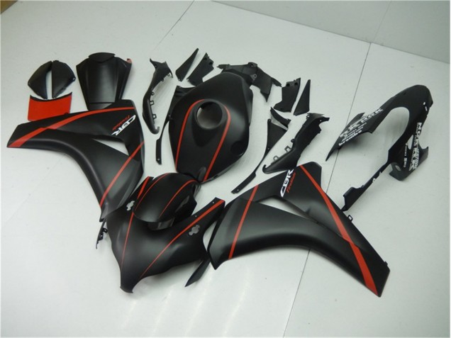 Carénage Moto Honda CBR 1000 RR 08-11 - Noir Mat Rouge Carénage Moto Honda CBR 1000 RR 08-11 - Noir Mat Rouge
