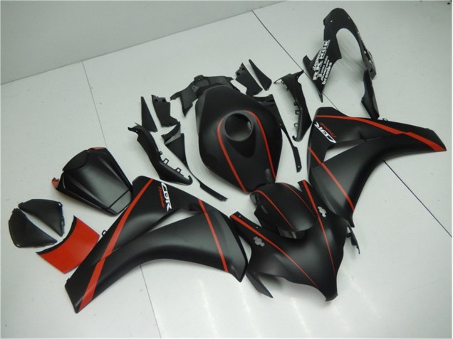 Carénage Moto Honda CBR 1000 RR 08-11 - Noir Mat Rouge Carénage Moto Honda CBR 1000 RR 08-11 - Noir Mat Rouge