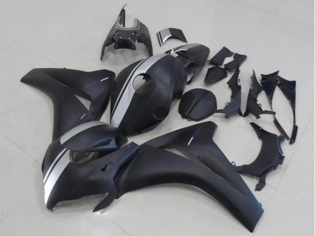 Carénage Moto Honda CBR 1000 RR 08-11 - Noir Mat et Argent Carénage Moto Honda CBR 1000 RR 08-11 - Noir Mat et Argent