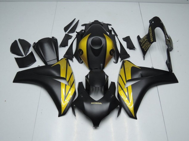 Carénage Moto Honda CBR 1000 RR 08-11 - Noir Mat et Or Carénage Moto Honda CBR 1000 RR 08-11 - Noir Mat et Or