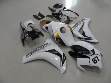 Carénage Moto Honda CBR 1000 RR 08-11 - Noir et Blanc et Or