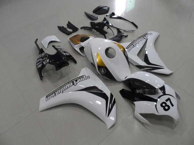 Carénage Moto Honda CBR 1000 RR 08-11 - Noir et Blanc et Or