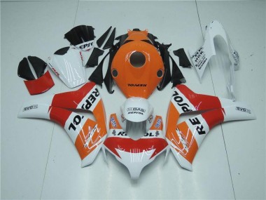 Carénage Moto Honda CBR 1000 RR 08-11 - Orange Blanc Rouge Repsol