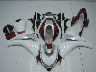 Carénage Moto Honda CBR 1000 RR 08-11 - Rouge Blanc et Argent