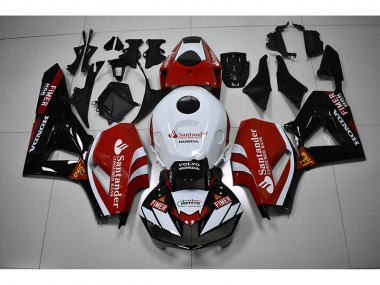 Carénage Moto Honda CBR 1000 RR 12-16 - Noir Blanc Rouge Santander
