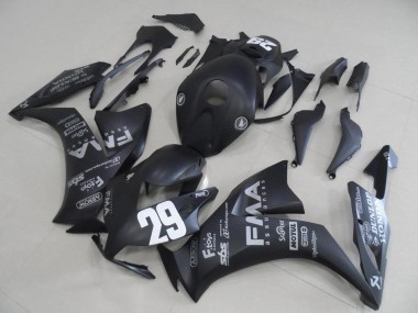Carénage Moto Honda CBR 1000 RR 12-16 - Noir Mat Gris Décalque 29