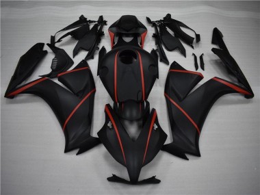 Carénage Moto Honda CBR 1000 RR 12-16 - Noir Mat Rouge