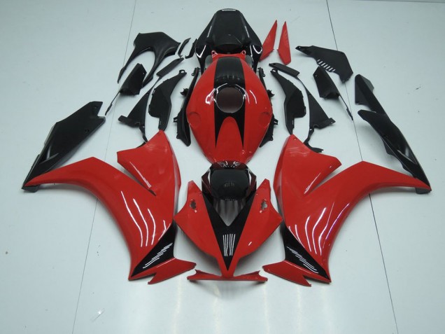 Carénage Moto Honda CBR 1000 RR 12-16 - Rouge Noir avec No Décalque Carénage Moto Honda CBR 1000 RR 12-16 - Rouge Noir avec No Décalque