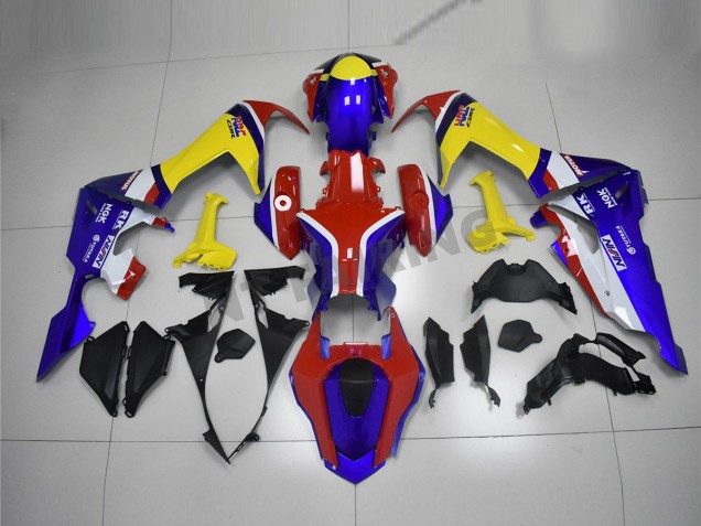 Carénage Moto Honda CBR 1000 RR 17-23 - Bleu Jaune Rouge Carénage Moto Honda CBR 1000 RR 17-23 - Bleu Jaune Rouge