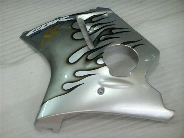 Carénage Moto Honda CBR 1100 XX 96-07 - Flamme Argent Gris Carénage Moto Honda CBR 1100 XX 96-07 - Flamme Argent Gris